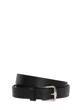 Ann Demeulemeester - Cintura in pelle 2,5cm - Nero | Luisaviaroma