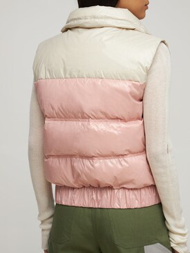 light pink down vest