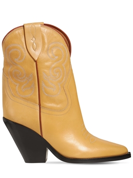 Isabel Marant - Botines legan de piel 90mm - Natural | Luisaviaroma