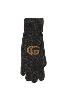 skull cashmere gloves