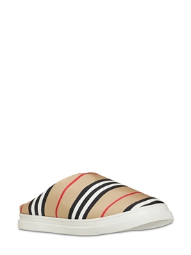 Burberry - 10mm homie padded nylon slippers - Archive Beige | Luisaviaroma