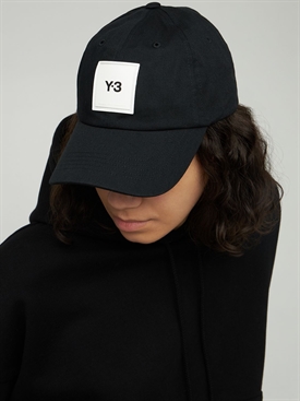 Y-3 - Square logo cotton baseball cap 