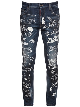 dsquared graffiti jeans