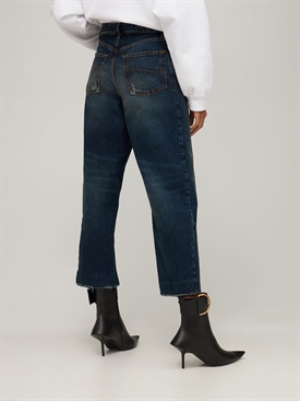 Balenciaga - Cropped cotton denim jeans 