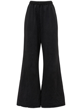 Balenciaga - Pantalones de algodón extra largos - Negro | Luisaviaroma