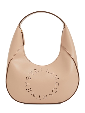Stella McCartney - Logo small faux leather shoulder bag - Blush |  Luisaviaroma