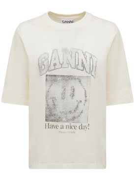 ganni smile tee