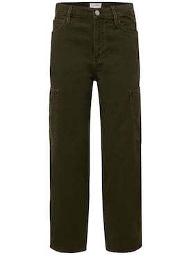 high rise barrel khaki pants