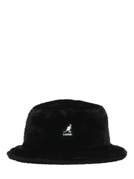 Kangol - Faux fur bucket hat - Black 