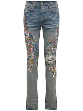 amiri floral jeans