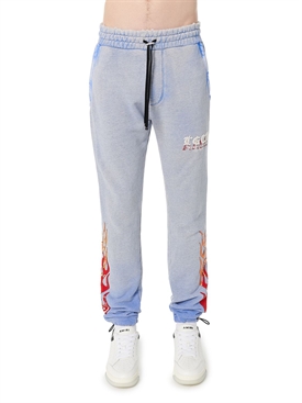 Amiri - Pantaloni t.g.c.w. in jersey di cotone - Blu | Luisaviaroma