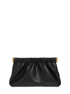 vegan leather clutch