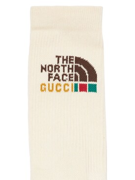 Gucci - X the north face cotton blend socks - Ivory | Luisaviaroma