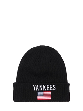 Team flag knit ny yankees beanie 
