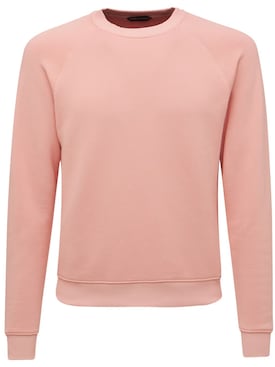 Tom Ford - Cotton blend sweatshirt - Aqua | Luisaviaroma