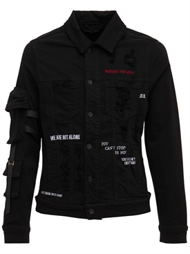 oasis black denim jacket