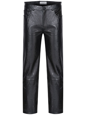 Marine Serre - Moon leather pants 