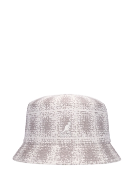 Kangol - Grunge plaid bucket hat - Grey 