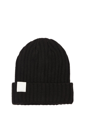Nike - Cappello in lana con swoosh - Black/Sail | Luisaviaroma