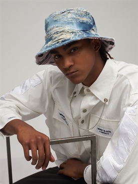 Loso Nyc - Cappello bucket geh-toh in denim - Blu/Multi | Luisaviaroma