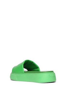 ganni green sandals