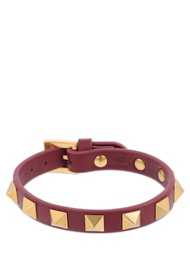 Rockstud leather belt bracelet - Valentino Garavani - Men