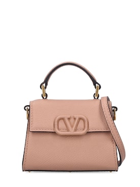 Micro v sling grain leather shoulder bag - Valentino Garavani - Women
