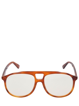 Occhiali da sole rotondi in acetato con stella gucci - Stileo.it