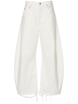 CITIZENS OF HUMANITY - Jeans anchos de denim de algodón - Blanco |  Luisaviaroma