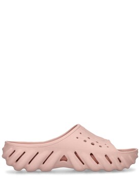CROCS: Echo slide sandals - Pink - men_0 | Luisa Via Roma