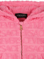 Cotton zip-up sweatshirt hoodie - Versace - Girls  | Luisaviaroma
