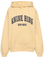 Harvey logo cotton hoodie ANINE BING Women Luisaviaroma