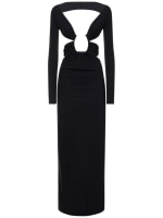 Odessa ruched cutout jersey long dress - Christopher Esber - Women |  Luisaviaroma