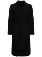 Ferro double felted wool coat The Row Men Luisaviaroma