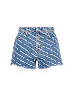 Bite logo cotton denim shorts - Alexander Wang - Women | Luisaviaroma