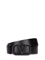 4cm v logo signature leather belt - Valentino Garavani