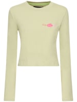 Crazy fish long sleeves cotton t-shirt - Andersson Bell - Women
