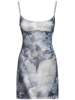 Anya printed mesh mini dress - Miaou - Women | Luisaviaroma