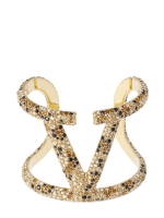 V Logo Mini Bangle in Gold - Valentino