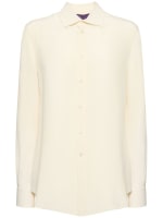 Camicia regular fit in seta Ralph Lauren Collection Donna