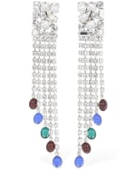 Square earrings w fringe Alessandra Rich Women Luisaviaroma