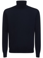 Tagliatore men's ribbed knit turtleneck sweater Cooked