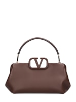 Valentino 'V' logo leather mini shopper  Dolce and gabbana handbags, Valentino  bags, Leather mini