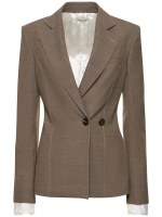 Wool blend side button blazer - Peter Do - Women | Luisaviaroma