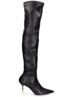 Real leather over hot sale the knee boots