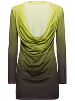 green emerald velvet dress Bell Mini Dress Green - Bandeau