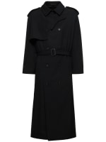 K-chin army wool gabardine trench coat - Yohji Yamamoto - Men