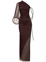 dion lee viscose jersey dress Dion Lee Viscose Pierced Jersey Dress Black Size 8