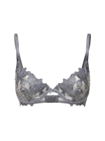 Lily embroidered plunge demi bra - Fleur Du Mal - Women