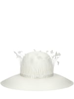 Violet fine embellished straw panama hat Borsalino Women Luisaviaroma